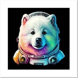 Samoyed space traveller Posters and Art